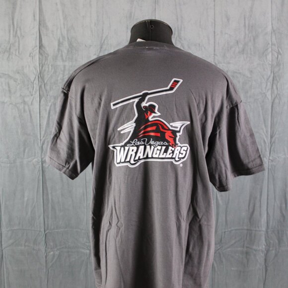 Las Vegas Wranglers Shirt (Retro) - Original Logos ECHL - Men's XL (NWT) - Picture 7 of 10
